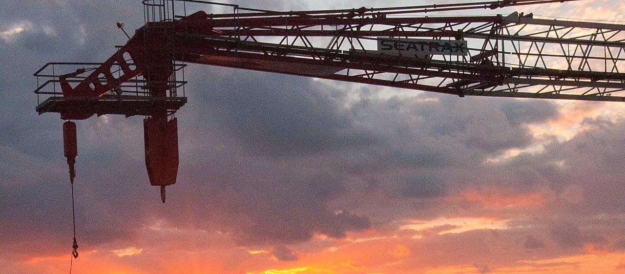 Offshore deep-water floating platform in the Gulf of Mexico, 2014