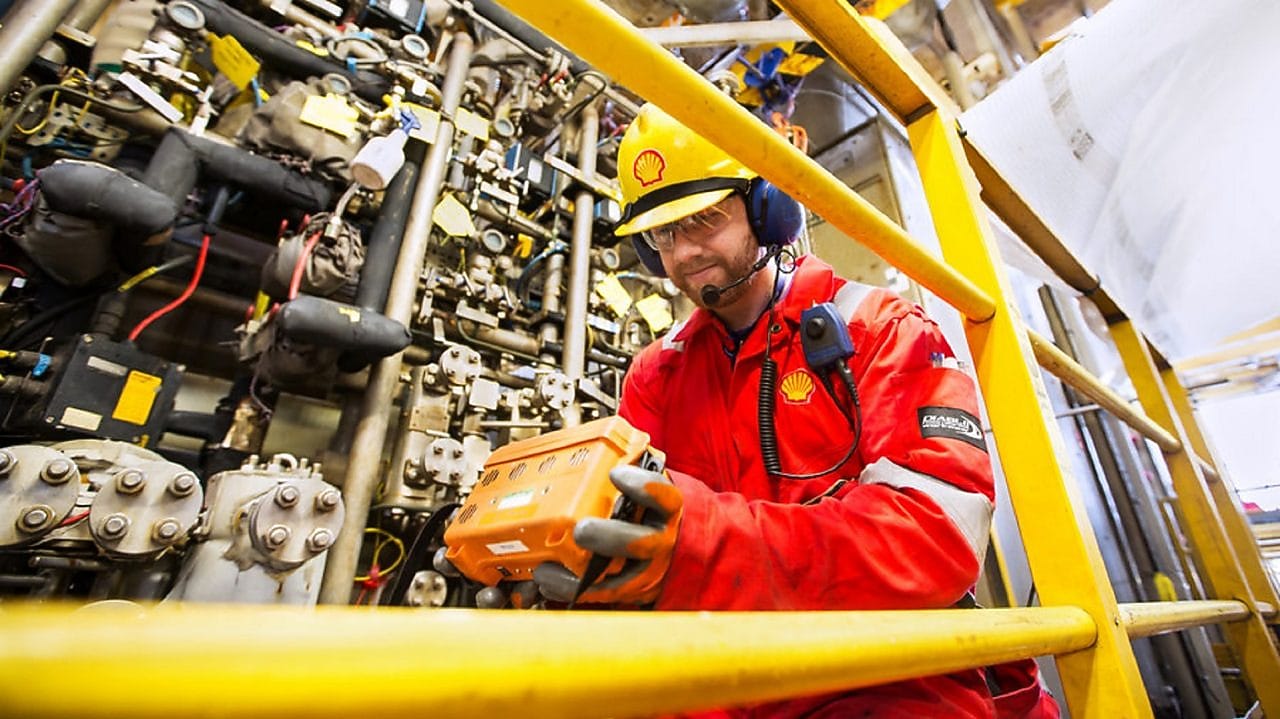 Employee from TACIT working in a plant room