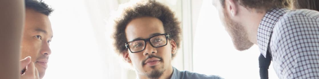 Business people in discussion