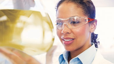 scientist working in laboratory