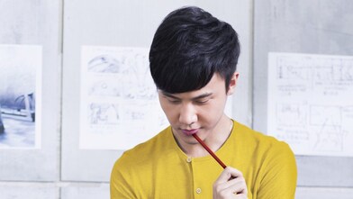 Young man working in the office